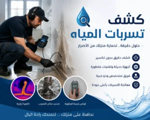 كشف تسربات المياه في القصيم