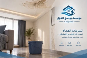 كشف تسربات المياه بحي الريان