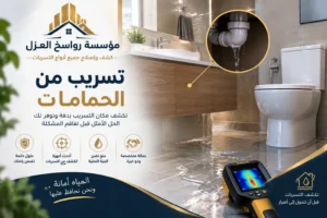 كشف تسربات المياه بالمذنب